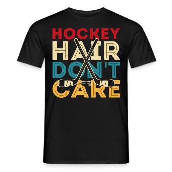 Hockey Eishockey Ice Hockey - Men's T-Shirt - black - Front - AI Model Male 178 light (178cm)