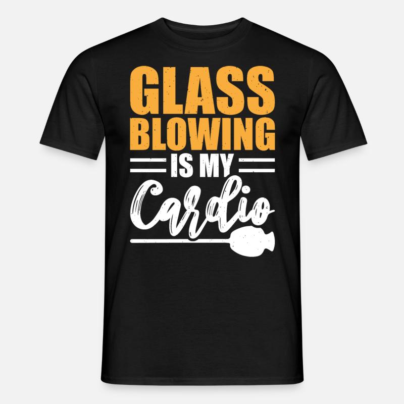 Glasbläser - Männer T-Shirt - Schwarz