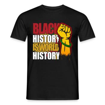 Mois de l’histoire des Noirs Histoire des Noirs - T-shirt homme - noir - Devant - AI Model Male 178 light (178cm)