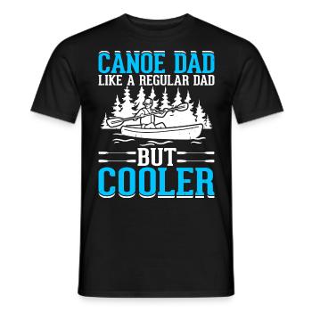 Kanu Papa Kanut Kanutin Kanufahrer - Männer T-Shirt - Schwarz - Vorne - AI Model Male 178 light (178cm)