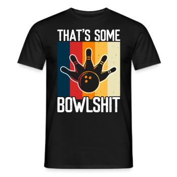 Bowling - T-shirt homme - noir - Devant - AI Model Male 178 light (178cm)
