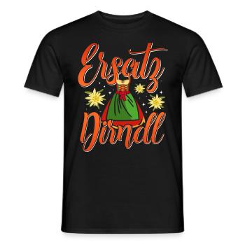 Trachten Frauen Ersatz Dirndl Shirt - T-shirt homme - noir - Devant - AI Model Male 178 light (178cm)