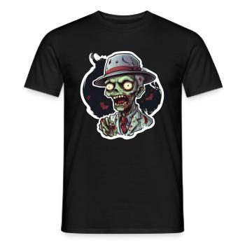 Zombie Zombie Halloween Zombie Kostüm Untote - Männer T-Shirt - Schwarz - Vorne - AI Model Male 178 light (178cm)