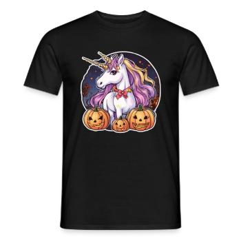 Licorne Halloween Licornes Licorne Helloween - T-shirt homme - noir - Devant - AI Model Male 178 light (178cm)