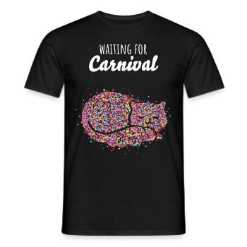 Carnival Carnival Confetti Cat Cat Lover - Men's T-Shirt - black - Front - AI Model Male 178 light (178cm)
