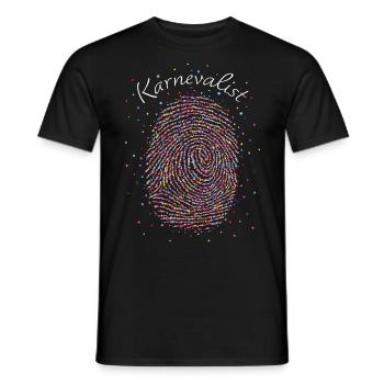 Karneval Fasnacht Konfetti Karnevalist Jeck Narren - Männer T-Shirt - Schwarz - Vorne - AI Model Male 178 light (178cm)