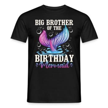 Big Brother Of The Birthday Girl - Männer T-Shirt - Schwarz - Vorne - AI Model Male 178 light (178cm)