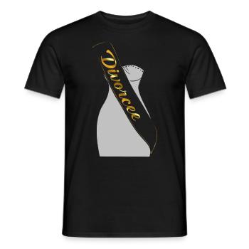 Happy Divorce Party divorcé - T-shirt homme - noir - Devant - AI Model Male 178 light (178cm)