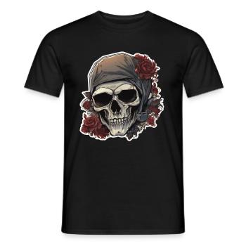 Crânes Crâne Crâne Crâne Os du crâne - T-shirt homme - noir - Devant - AI Model Male 178 light (178cm)