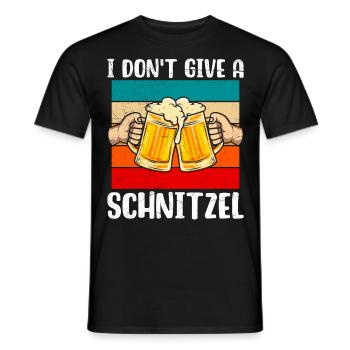 Cuisine allemande Je ne donne pas un fan de bière schnitzel - T-shirt homme - noir - Devant - AI Model Male 178 light (178cm)