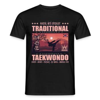 Taekwondo Corée 3 - T-shirt homme - noir - Devant - AI Model Male 178 light (178cm)