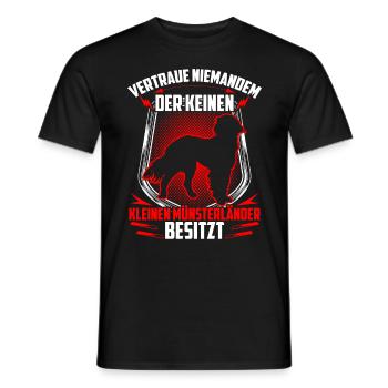 Kleiner Münsterländer nicht mögen - Männer T-Shirt - Schwarz - Vorne - AI Model Male 178 light (178cm)