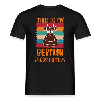 Trachten Shirt Ceci est mon costume allemand Bayern - T-shirt homme - noir - Devant - AI Model Male 178 light (178cm)