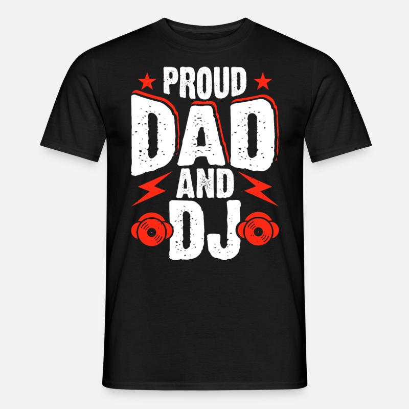 Papa Dj - Männer T-Shirt - Schwarz