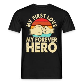 Papa Vater Vatertag - Männer T-Shirt - Schwarz - Vorne - AI Model Male 178 light (178cm)