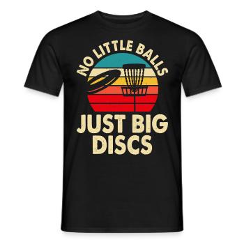 Discgolf Disc Golf - Men's T-Shirt - black - Front - AI Model Male 178 light (178cm)