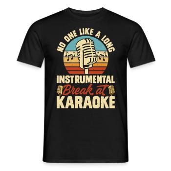 Karaoké - T-shirt homme - noir - Devant - AI Model Male 178 light (178cm)