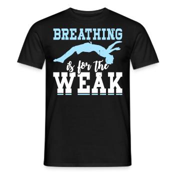 Flotteur de natation - T-shirt homme - noir - Devant - AI Model Male 178 light (178cm)