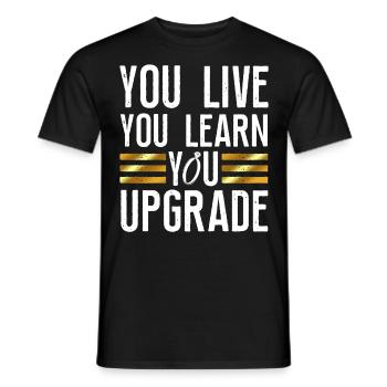 Happy Divorce Party You Live You - Men's T-Shirt - black - Front - AI Model Male 178 light (178cm)