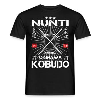 Nunti Kobudo Okinawa Design - T-shirt homme - noir - Devant - AI Model Male 178 light (178cm)