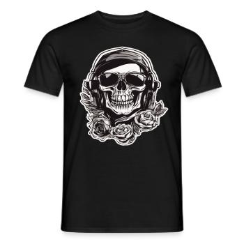 Totenkopf Totenschädel Skulls Skull - Männer T-Shirt - Schwarz - Vorne - AI Model Male 178 light (178cm)