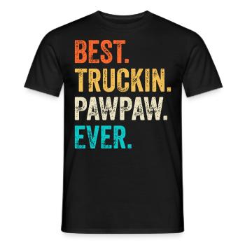 Truck Driver Dad Father Father's Day - Men's T-Shirt - black - Front - AI Model Male 178 light (178cm)