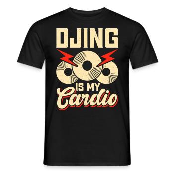 Dj Djing - Männer T-Shirt - Schwarz - Vorne - AI Model Male 178 light (178cm)