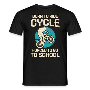 Fahrrad Radfahren - Männer T-Shirt - Schwarz - Vorne - AI Model Male 178 light (178cm)