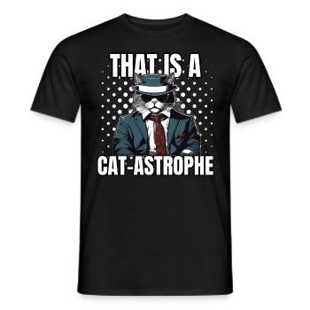 Cat Shirt Cat Gift Idea Putty - Men's T-Shirt - black - Front - AI Model Male 178 light (178cm)