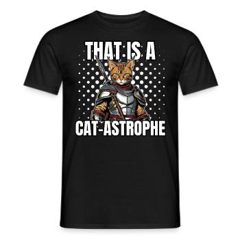 Cat Shirt Cat Gift Idea Putty - Men's T-Shirt - black - Front - AI Model Male 178 light (178cm)