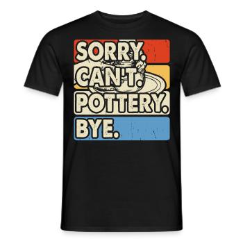 Pottery Pottery Pottery - Men's T-Shirt - black - Front - AI Model Male 178 light (178cm)