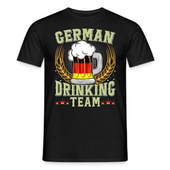 Équipe allemande de buveurs Bierfan - T-shirt homme - noir - Devant - AI Model Male 178 light (178cm)