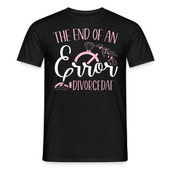 Happy Divorce Party The End Of An - Men's T-Shirt - black - Front - AI Model Male 178 light (178cm)
