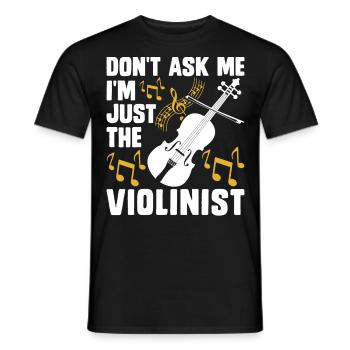 Violoniste violoniste - T-shirt homme - noir - Devant - AI Model Male 178 light (178cm)