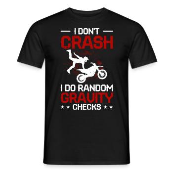 Motocross - T-shirt homme - noir - Devant - AI Model Male 178 light (178cm)