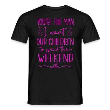 Happy Divorce Party You’re The Man - T-shirt homme - noir - Devant - AI Model Male 178 light (178cm)