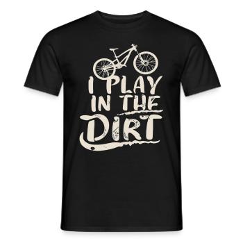 VTT Je joue dans la terre - T-shirt homme - noir - Devant - AI Model Male 178 light (178cm)
