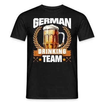 German Drinking Team Boarisches Bier München - Männer T-Shirt - Schwarz - Vorne - AI Model Male 178 light (178cm)