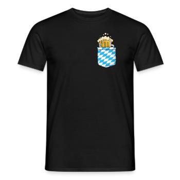Beer Drinkers Bavaria Beer Fan Bayer Beer Lovers - Men's T-Shirt - black - Front - AI Model Male 178 light (178cm)