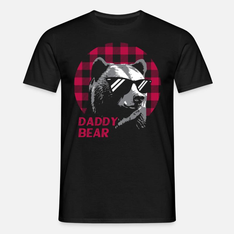 Daddy Bear - Männer T-Shirt - Schwarz