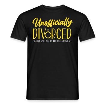 Happy Divorce Party officieusement - T-shirt homme - noir - Devant - AI Model Male 178 light (178cm)