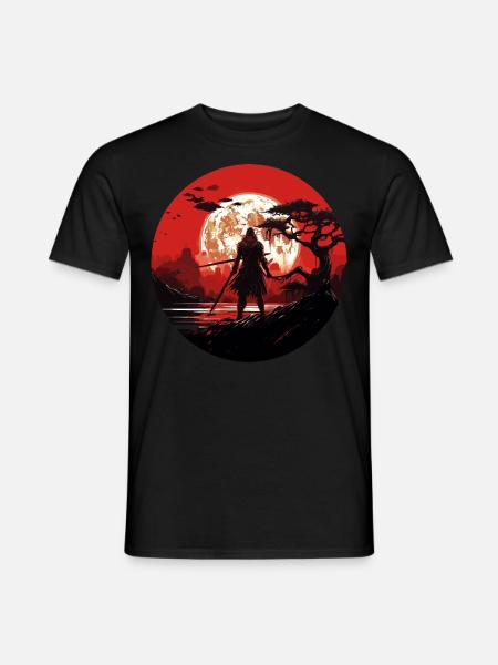 Ninja Warrior Art Print Japanese Stealth Assassin - Männer T-Shirt - Schwarz