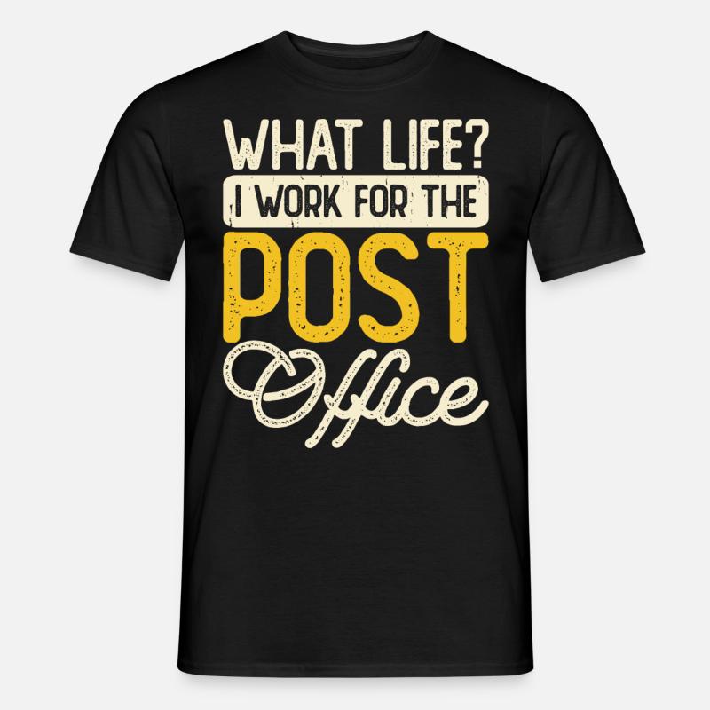 Briefträger Postbote - Männer T-Shirt - Schwarz