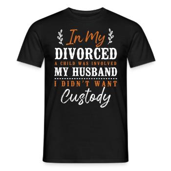 Happy Divorce Party dans mon divorce - T-shirt homme - noir - Devant - AI Model Male 178 light (178cm)
