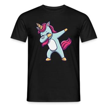 Dab Dabbing Licorne Dabbing Danse de la licorne - T-shirt homme - noir - Devant - AI Model Male 178 light (178cm)