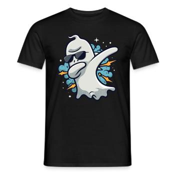 Ghost Dabbing Halloween Dabbing Dab Ghost - T-shirt homme - noir - Devant - AI Model Male 178 light (178cm)