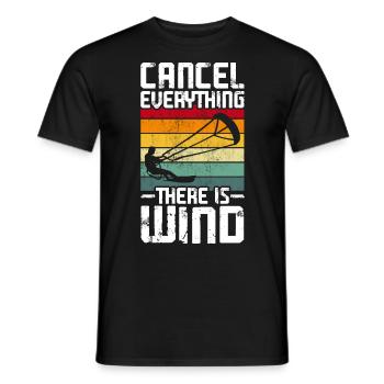 Kitesurf Kitesurfer Kiteboard - Männer T-Shirt - Schwarz - Vorne - AI Model Male 178 light (178cm)
