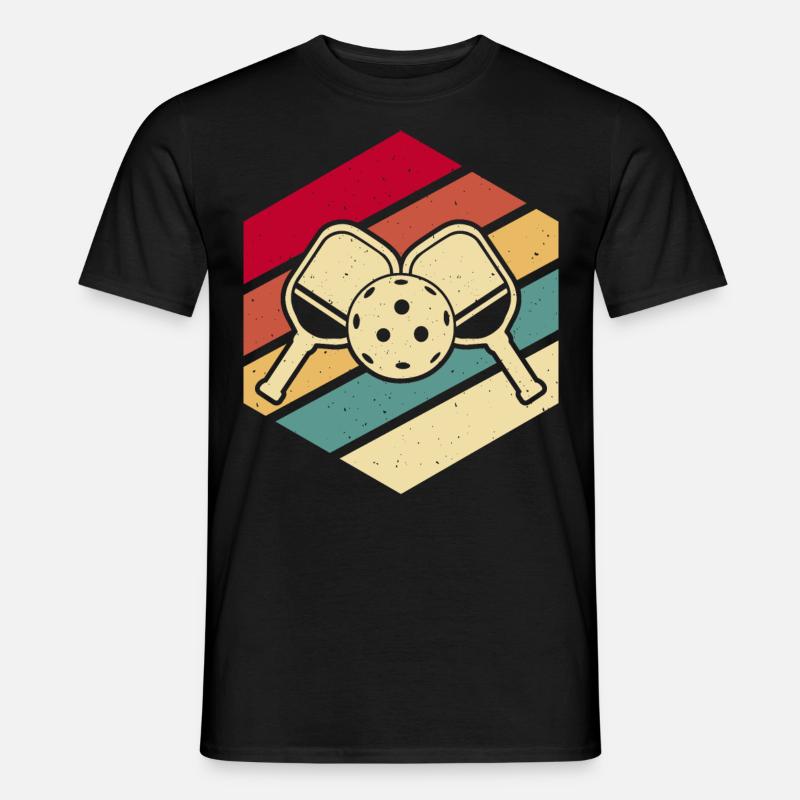 Pickleball - Männer T-Shirt - Schwarz