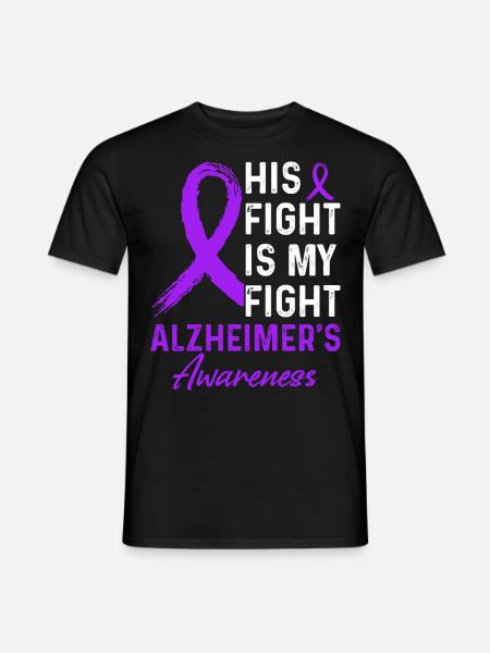 Kampf Alzheimer Awareness - Männer T-Shirt - Schwarz