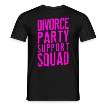 Happy Divorce Party Divorce Party - Männer T-Shirt - Schwarz - Vorne - AI Model Male 178 light (178cm)